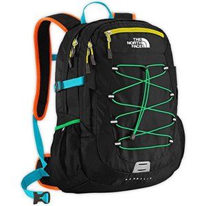The North Face Borealis Backpack - *RARE* COLORFUL TURQUOISE BLUE/PEEL ORANGE